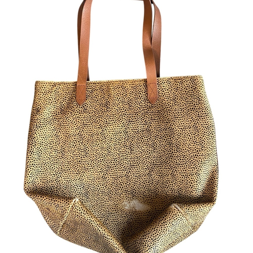 Madewell Calf Spotted Fur ‘The Zip’ Tote Bag - Picture 2 of 9